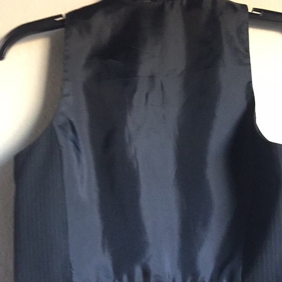 NEW WORK & COMPANY  STRETCH BLACK STRIPED VEST - Picture 7 of 10